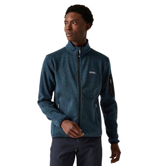 Regatta - "Newhill" Fleecejacke Durchgehender Reißverschluss für Herren (Dunkel-Jeansblau) - Image 3