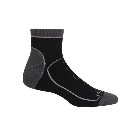 Regatta Mens Samaris Trail Knöchelsocken (2er-Pack) (Black/Dark Steel) - Image 3