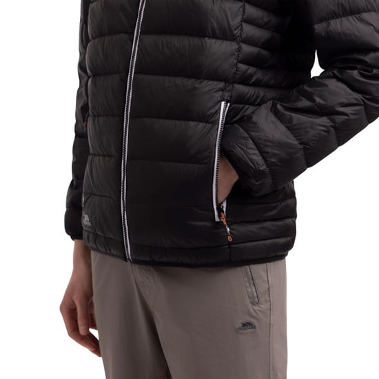 Trespass Mens Whitman II Down Jacket (Schwarz/Rost) - Image 4