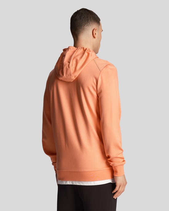 Lyle & Scott Sports Fly Fleece Hoodie für Herren in Orange - Image 3