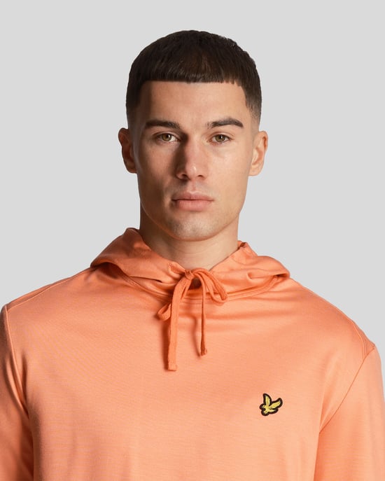 Lyle & Scott Sports Fly Fleece Hoodie für Herren in Orange - Image 4