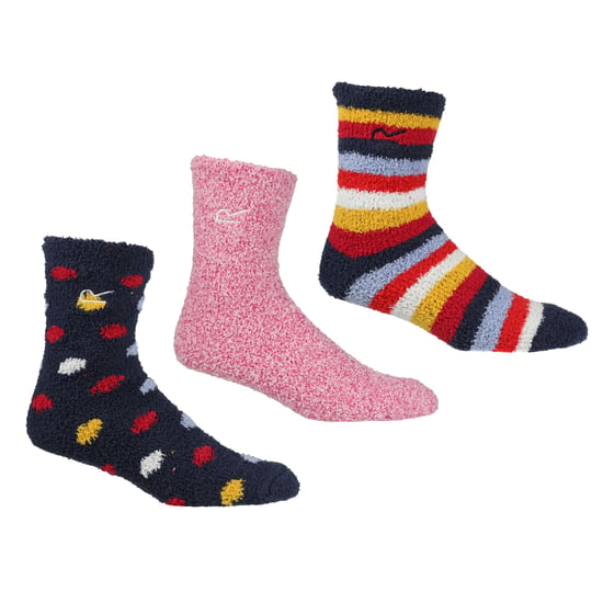 Regatta - "Cosy" Socken für Damen(3er-Pack) (Marineblau/Herzogin) - Image 1