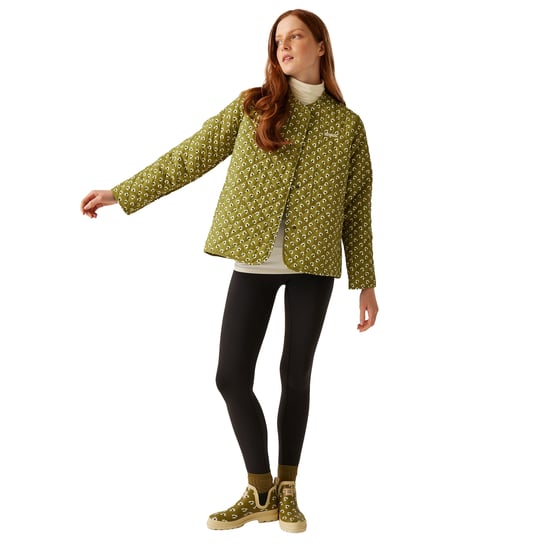 Regatta - "Orla Kiely" Jacke Gesteppt für Damen (Klee-Grün) - Image 4