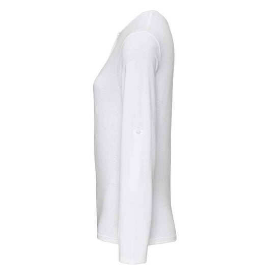 Premier - "Long John" T-Shirt für Damen Krempelärmel (Weiß) - Image 3