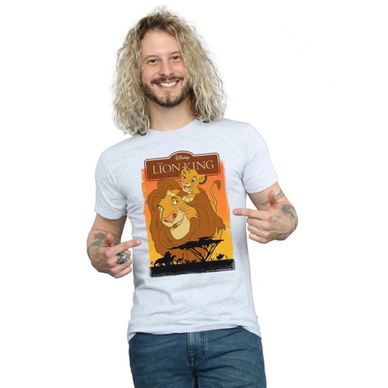 Disney Herren Der König der Löwen Simba und Mufasa T-Shirt (Sport grau) - Image 3