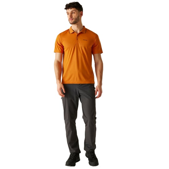 Regatta Herren Sport-Poloshirt Maverick V kurzärmlig (Fuchs/Asche) - Image 3