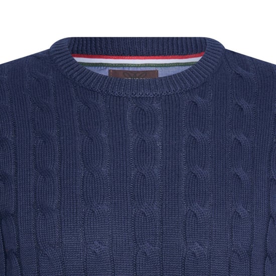 Cable Pullover Navy von Cappuccino Italia in der farbe Blau und in größe L. - Image 2
