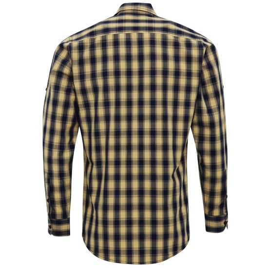 Premier - "Mulligan" Hemd für Herren Langärmlig (Camel/Marineblau) - Image 2