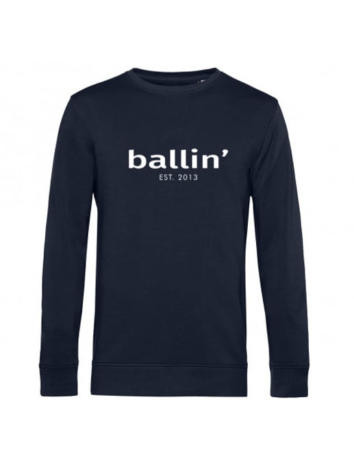 Basic Sweater von Ballin Est. 2013 in der farbe Blau und in größe M. - Image 4