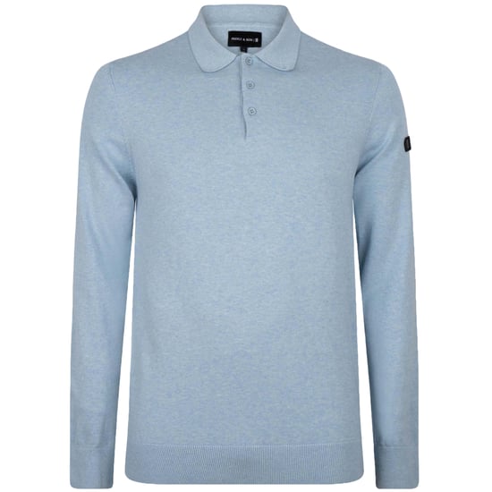 Herren-Pullover der Marke Presly & Sun. Der Pullover von Presly & Sun ist aus Bio-Baumwolle hergestellt und hat eine normale Passform. Die weiche Baumwolle sorgt für hohen Tragekomfort. Marke: Presly & SunModellname: Brad Long Sleeve Knitted PoloKategori - Image 1