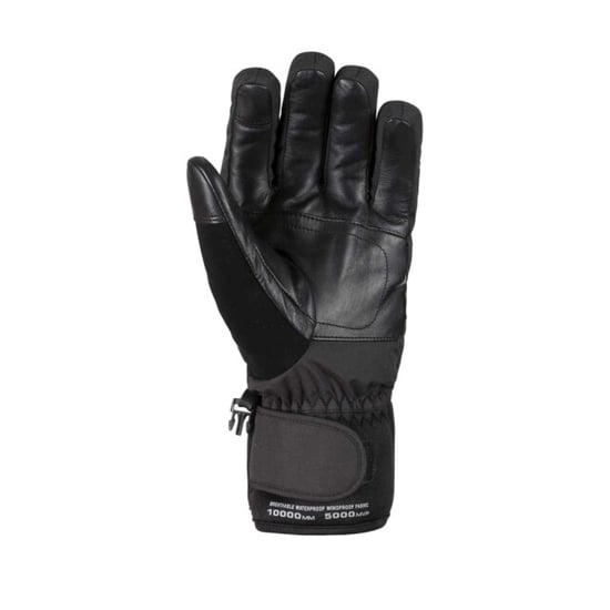 Trespass Unisex Erwachsene Sidney Handschuhe mit Lederhandfläche für Schneesport (Schwarz) - Image 2