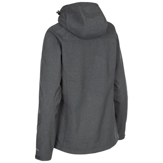 Trespass Womens/Ladies Claren II Waterproof Softshell Jacket (Dark Grey/Blush Marl) - Image 2