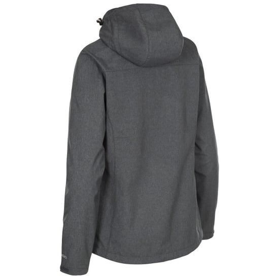 Trespass Womens/Ladies Claren II Waterproof Softshell Jacket (Dark Grey/Blush Marl) - Image 3