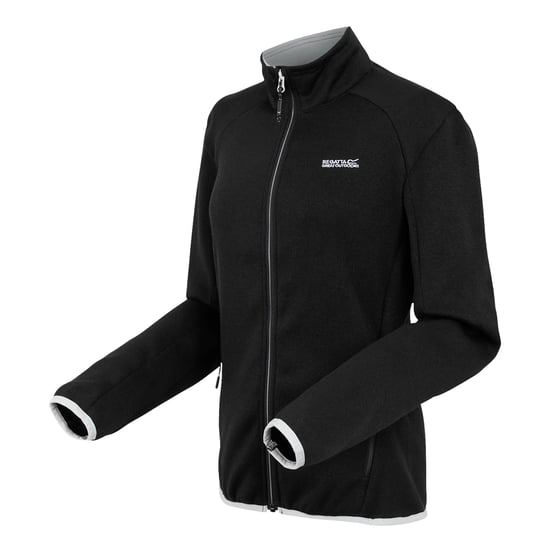 Regatta - "Newhill II" Fleecejacke Durchgehender Reißverschluss für Damen (Schwarz/Austernpilz) - Image 3