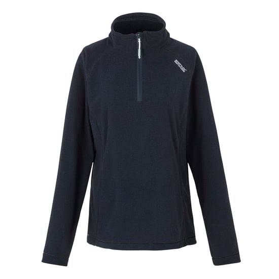Regatta Great Outdoors Damen Fleece-Top Montes mit 1/4-Reißverschluss (Marineblau/Schwarz) - Image 1