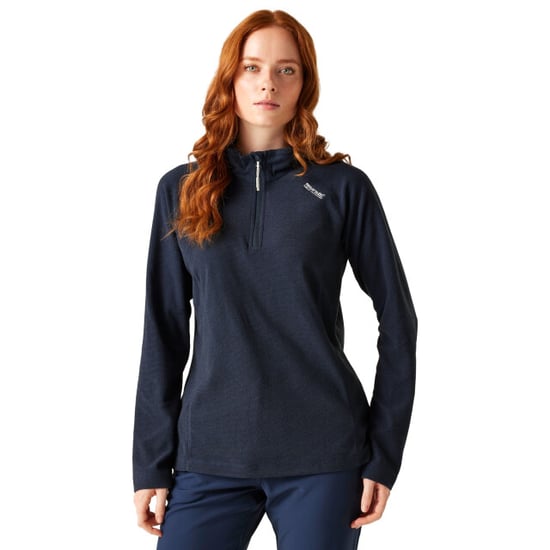 Regatta Great Outdoors Damen Fleece-Top Montes mit 1/4-Reißverschluss (Marineblau/Schwarz) - Image 4