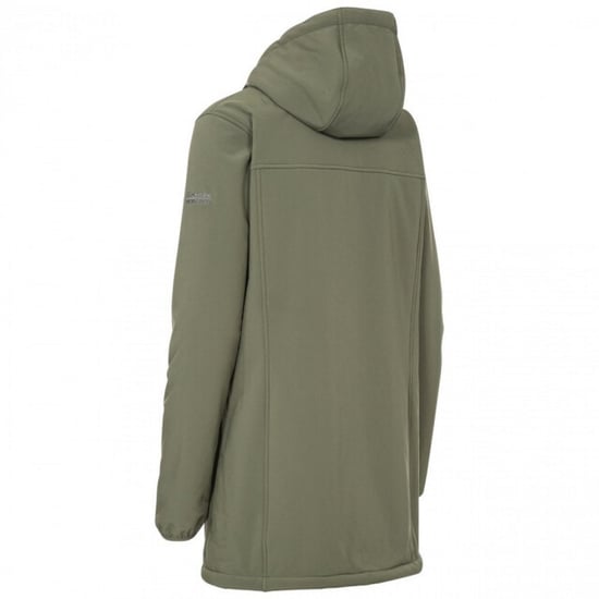 Trespass Womens/Ladies Kristen Longer Length Hooded Waterproof Jacket (Moss) - Image 3