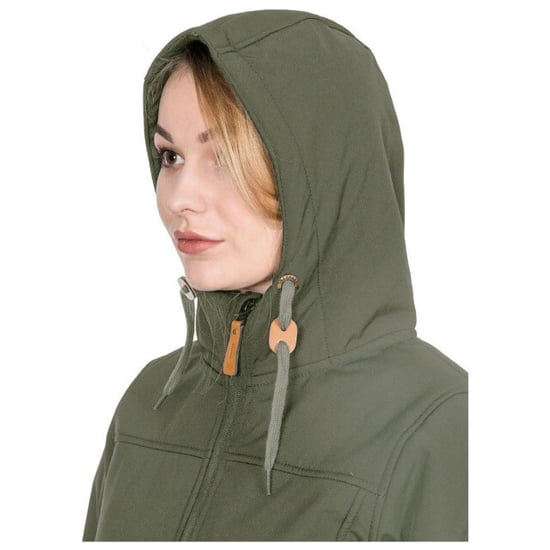 Trespass Womens/Ladies Kristen Longer Length Hooded Waterproof Jacket (Moss) - Image 5
