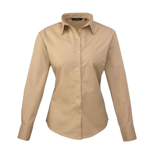 Premier - Bluse für Damen Langärmlig (Khaki) - Image 1