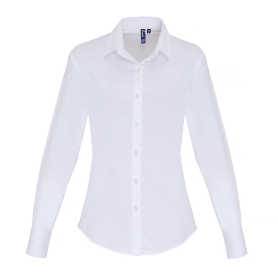 Premier - Bluse für Damen Langärmlig (Weiß) - Image 1