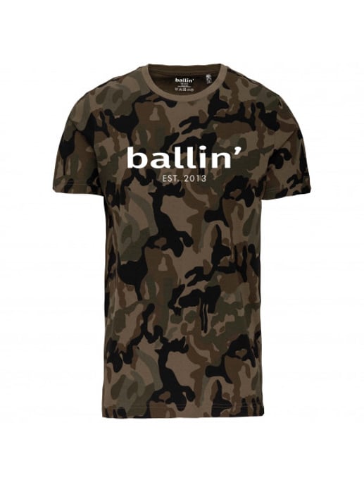 Army Camouflage Shirt von Ballin Est. 2013 in der farbe Grun und in größe L. - Image 3