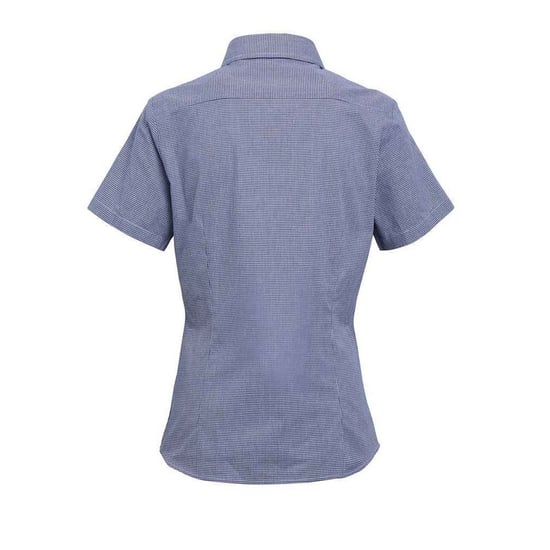 Premier - Hemd für Damen kurzärmlig (Marineblau/Weiß) - Image 2