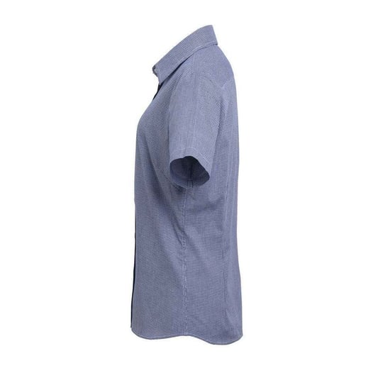 Premier - Hemd für Damen kurzärmlig (Marineblau/Weiß) - Image 3