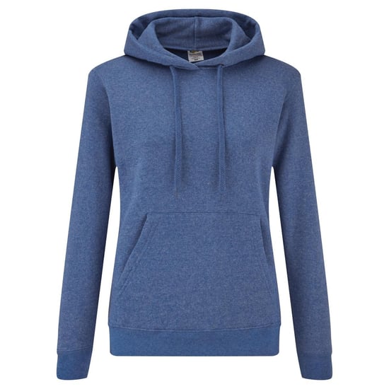 Fruit Of The Loom Lady Fit Pullover mit Kapuze (Königsblau meliert) - Image 1