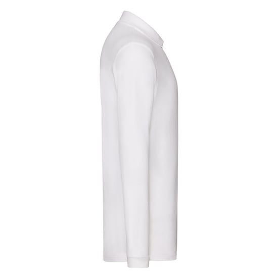 Fruit of the Loom - "Premium" Poloshirt für Herren Langärmlig (Weiß) - Image 3