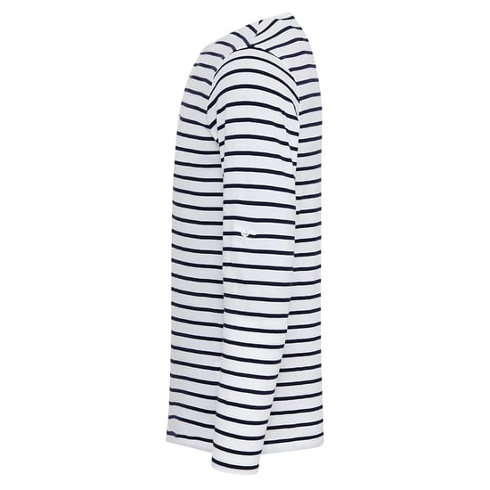 Premier - "Long John" T-Shirt Krempelärmel für Herren (Weiß/Marineblau) - Image 3