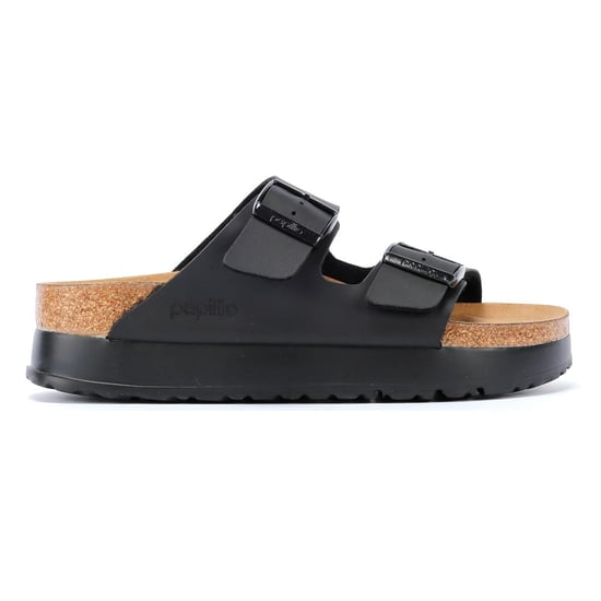 Birkenstock Arizona Flex Platform Damen Schwarz Schmal Sandalen - Image 5