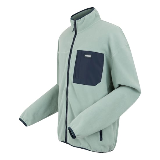 Regatta - "Frankie" Fleecejacke Durchgehender Reißverschluss für Herren (Gletscher/Marineblau) - Image 3