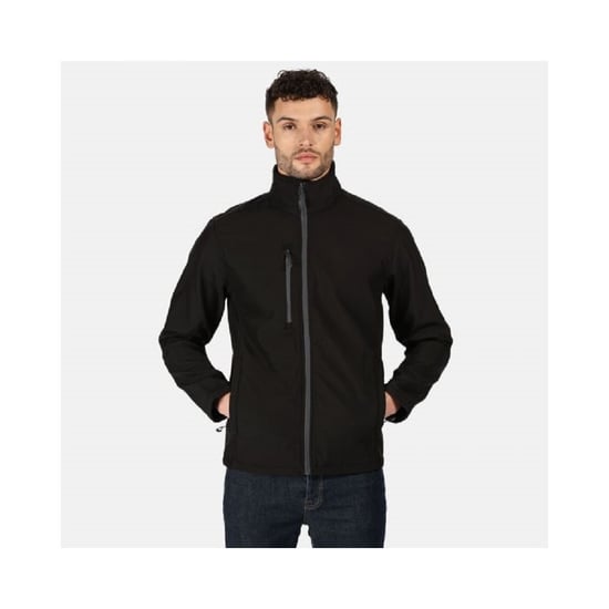 Regatta Herren Honesty Made Recycled Softshell Jacke (Schwarz) - Image 3