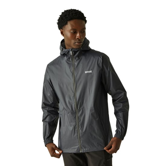 Regatta Herren Regenjacke Pack It III wasserfest (Mittelgrau) - Image 4