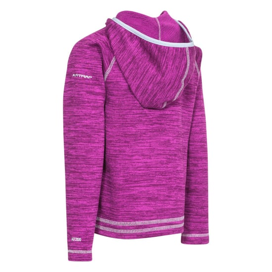 Trespass Childrens Goodness Mädchen Full Zip Hooded Fleece Jacke - Image 3