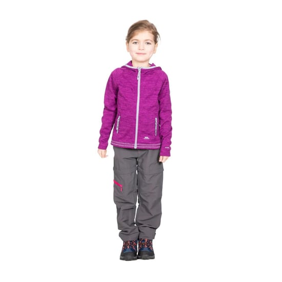 Trespass Childrens Goodness Mädchen Full Zip Hooded Fleece Jacke - Image 4