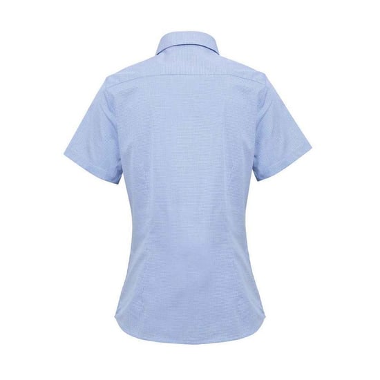 Premier - Hemd für Damen kurzärmlig (Hellblau/Weiß) - Image 2