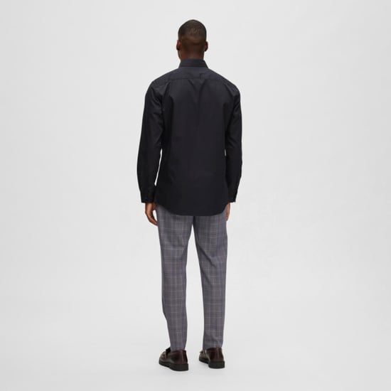 Marke: Selected Geschlecht: Männer Typ: Hemden Farbe: Schwarz Muster: Einfarbig Ärmel: Langärmelig Kragen: Klassisch Verschluss: Knöpfe Saison: Frühling/Sommer - Image 3