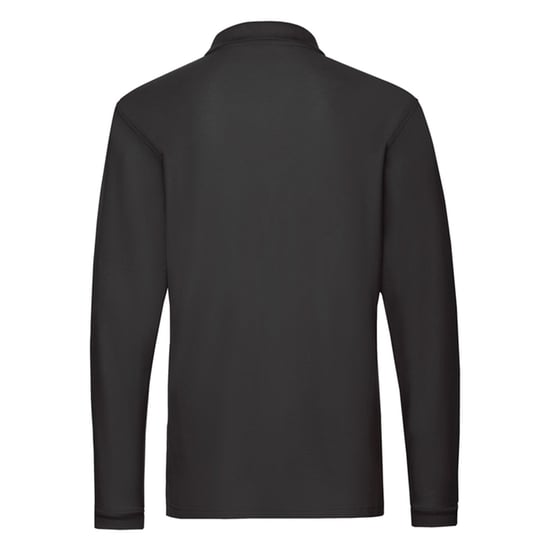 Fruit of the Loom - "Premium" Poloshirt für Herren Langärmlig (Schwarz) - Image 2