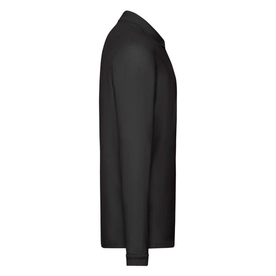 Fruit of the Loom - "Premium" Poloshirt für Herren Langärmlig (Schwarz) - Image 3