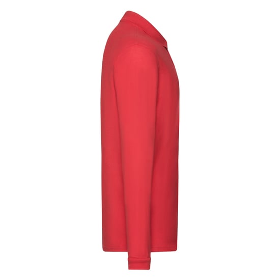 Fruit of the Loom - "Premium" Poloshirt für Herren Langärmlig (Rot) - Image 3