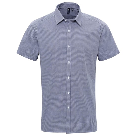 Premier - Hemd für Herren kurzärmlig (Marineblau/Weiß) - Image 1