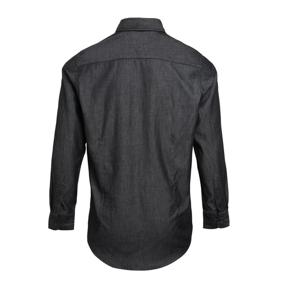 Premier - Hemd Jeans Style Naht für Herren (Jeans-Schwarz) - Image 2