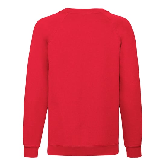 Fruit of the Loom - "Classic" Sweatshirt für Kinder Raglanärmel (Rot) - Image 2