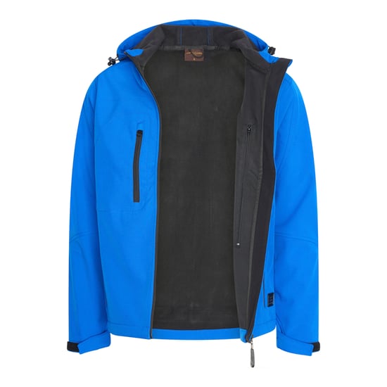 Softshell Hood Jacket Royal von Cappuccino Italia in der farbe Blau und in größe L. - Image 2