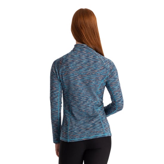 Trespass Damen Sporttop Edith, langärmlig (Marineblau meliert) - Image 3