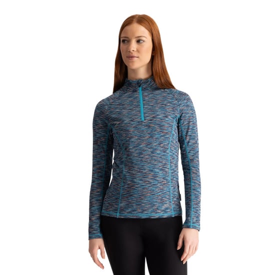 Trespass Damen Sporttop Edith, langärmlig (Marineblau meliert) - Image 4