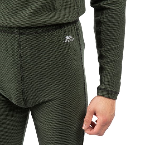 Trespass - "Kirk" Baselayerhose für Herren (Efeu/Schwarz) - Image 4