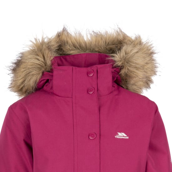 Trespass Mädchen Astound TP50 wasserdichte Jacke (Berry) - Image 3