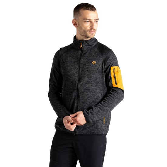 Dare 2B - "Torrek" Fleece-Oberteil für Herren (Schwarz/Wüsten Sonnengelb) - Image 4